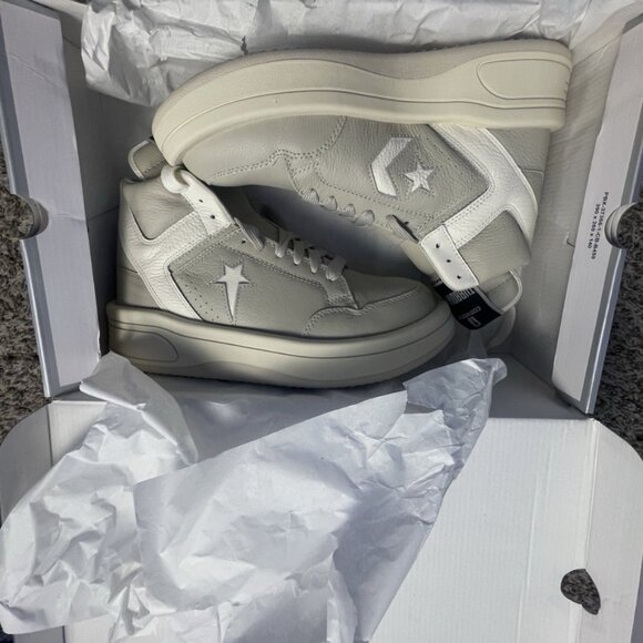Converse Rick Owens x DrksHhdw Turbowpn Mid Pelican Brown Fog Mens 8.5 A10960C - Picture 9 of 10
